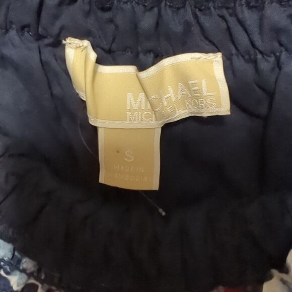 NWT Michael Michael Kors Blue Off the Shoulder Midi Dress - Picture 5 of 7